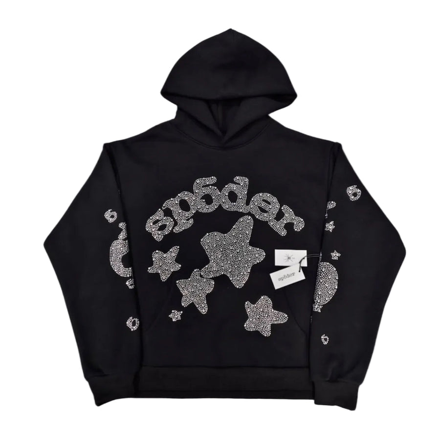 SP5DER Rhinestone hoodie