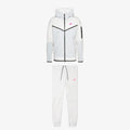 Nike White Pink & Black Tech Fleece
