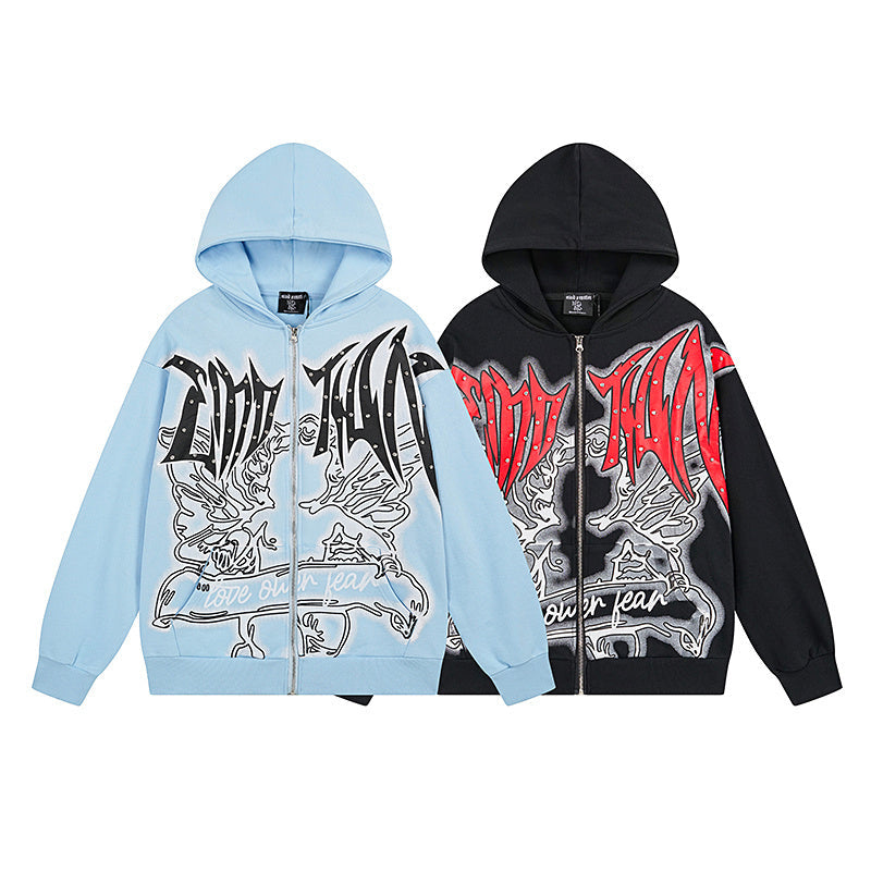 Mixed Emotion Zip-Up