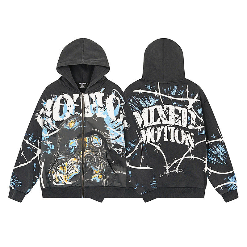Mixed Emotion Zip-Up